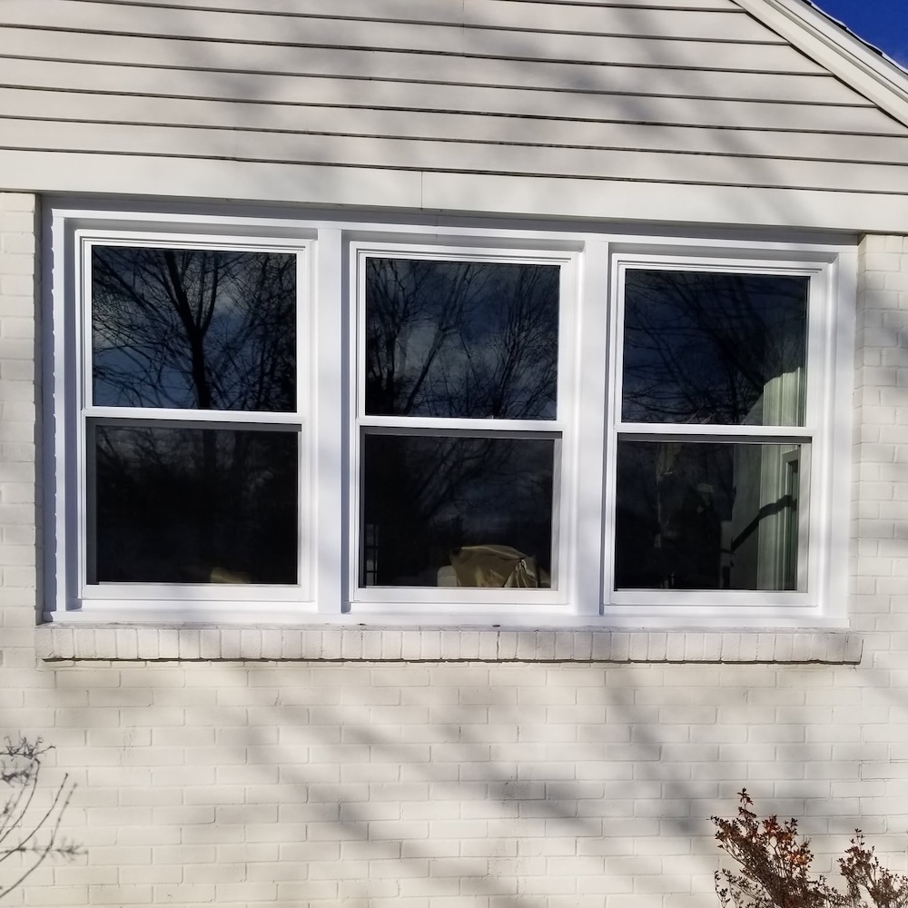 Exterior window frame install general contractor — completed by 848 Property Services in Hastings, MI.